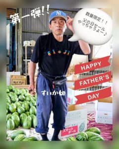 47好評につき父の日セール継続♪数量限定 茨城産の甘いスイカ
