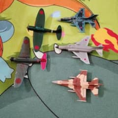 日本の戦闘機モデル5機セットのサムネイル