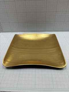 京都象彦 金箔角 瑞雲 スクエア プレート 金箔 桐箱 (送料込)のサムネイル