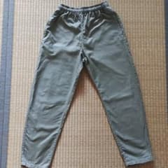 GU　キッズ　150　シェフパンツ　2枚セット　ブラック　オリーブのサムネイル