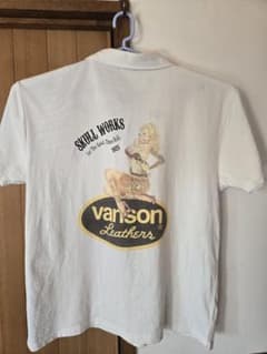 XL VANSON　SKULL WORKS　コラボ　ダブルネーム　半袖　シャツのサムネイル