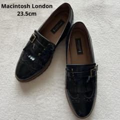 美品】マッキントッシュ ロンドン キルトモンクストラップ ローファー