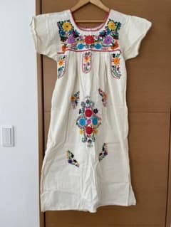 メキシコ刺繍ワンピースのサムネイル