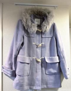 dazzlin ミドルダッフルコート パープル - メルカリ