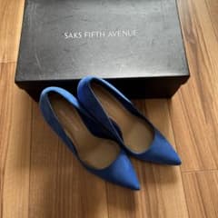 SAKS FIFTH AVENUE パンプス ブルー　6Mのサムネイル