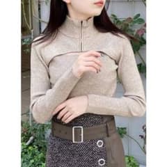 ハーフジップカットニット　MURUAのサムネイル