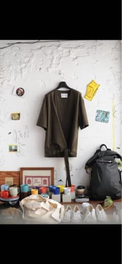 FFIXXED STUDIOS オリーブ 半袖シャツ　Sのサムネイル