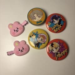 BT21 Bangs Clip [Bonus: Pin Badge, Smartphone Clip Included]