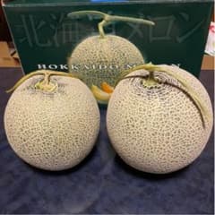 北海道　富良野産　赤肉　メロン　２個のサムネイル