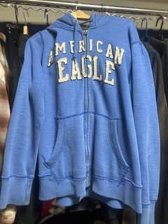 American Eagle フルジップパーカー ブルー Lサイズのサムネイル