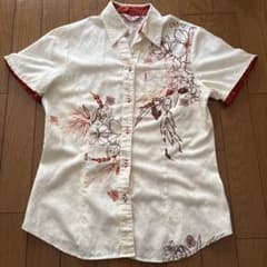 半袖シャツ 花柄 majun Ｍのサムネイル