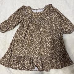 小花柄 コーデュロイ ワンピース 90cm バースデイのサムネイル