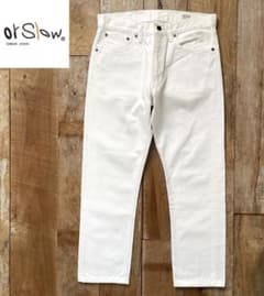 orSlow オアスロウ Lot107 ホワイトデニムパンツ サイズM(2)白のサムネイル