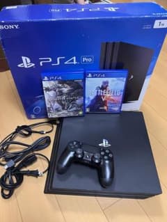 PS4 Pro  1TB  CUH-7000BB01 モンハンワールドBF5付きのサムネイル