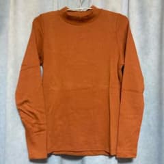 ⏳✨ハイネック リブ 長袖 カットソー テラコッタのサムネイル