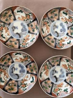古伊万里】絵皿4枚セット - メルカリ