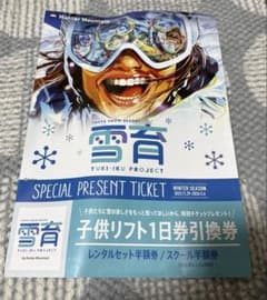 雪育 Hunter Mountain 子供リフト一日券 一枚 ハンタマ - メルカリ
