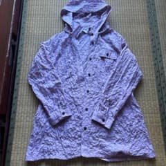 フード付きロングシャツ　　ラベンダー色のサムネイル