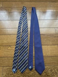 【美品】Buck Horse ネクタイ2本セット ストライプ&ドットのサムネイル