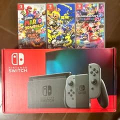 Nintendo Switch本体、付属品、ソフト3本セット - メルカリ
