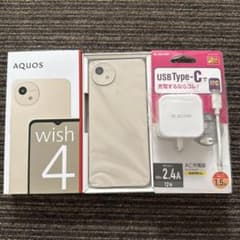 SHARP AQUOS wish4 SH-M27 ホワイト色　SIMフリーのサムネイル