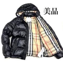 美品】Burberry 14Y-164 男女兼用 ダウンジャケットノバチェック 