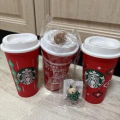 ♡新品 未使用♡スターバックス♡リユーザブルカップ♡ホリデー♡5点セット♡のサムネイル
