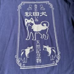 秋田犬　メンズTシャツ　X Lのサムネイル