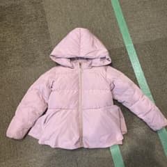 petit main 薄紫 ダウンコート 130サイズのサムネイル