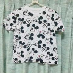 古着★ミッキー総柄Tシャツ160cmのサムネイル
