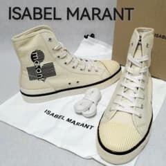 ♂新品・キャンバススニーカー【ISABEL MARANT】ハイカット 白 - メルカリ