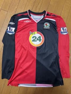 【紗夏様専用】07-08 UMBRO ブラックバーン　長袖ユニフォーム 大橋のサムネイル