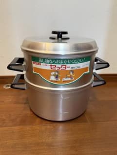【新品未使用】三協アルミ 万能蒸し器 ニューセッター30cm 2段式のサムネイル