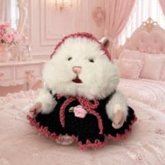 ハンドメイド ぬい服 はむにぎり 着せ替え ボンネットのサムネイル
