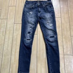 s*o様 AZUL BY MOUSSY スキニーデニム ダメージ加工 S 値下げのサムネイル