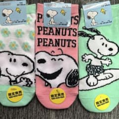 PEANUTS スヌーピー ソックス 3足セット 23-25cm ③のサムネイル