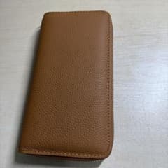 【新品未使用】長財布 ブラウン ラウンドファスナーのサムネイル