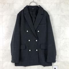 未使用品 BEARDSLEY 25AW メランジパールボタンジャケット グレー 未使用品 BEARDSLEY 25AW メランジパールボタンジャケット グレー
