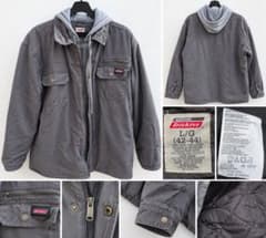 Dickies 5319 フード付き ワークジャケット L キルティング グレーのサムネイル