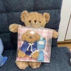 ぬいぐるみセット 赤白セーターと青ジャケットのサムネイル