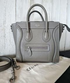 CELINE セリーヌ ラゲージ ナノ スリ 旧ロゴ フィービー期 