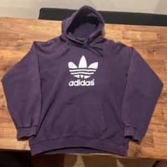adidas フード付きパーカー 紫のサムネイル
