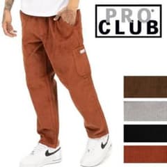 PRO CLUB コーデュロイ ワークパンツ オレンジのサムネイル