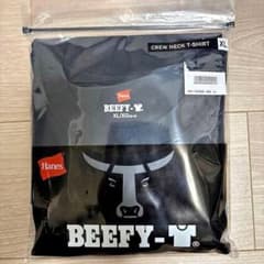 Hanes BEEFY-T クルーネック Tシャツ 黒 XLのサムネイル