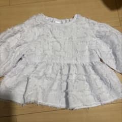 韓国子供服　フリンジデザイントップス
