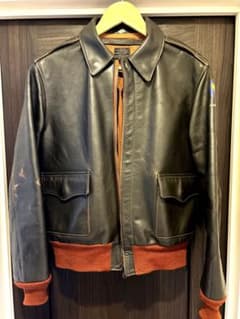 超破格　バズリクソンズ　M品番　90s a-2 レザージャケット　シールブラウン 超破格 バズリクソンズ M品番 90s a-2 レザージャケット シール