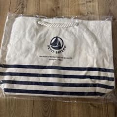 PETIT BATEAU トートバッグ ボーダー柄 新品のサムネイル