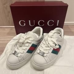 新品未使用】GUCCI ホワイト ハイパーエース スニーカー 791394 - メルカリ