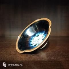 日本工芸会正会員『清水保孝』造 窯変天目釉ぐい呑 共箱 栞付き 盃 本物保証 城窯 柴田増三 天目釉盃 共箱 共布 栞 - メルカリ