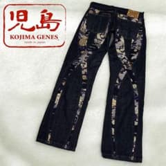 極美品✨ジュベナイル デリンクエント 児島ジーンズ 西陣織 流儀圧搾 和柄 刺繍 極美品✨ジュベナイル デリンクエント 児島ジーンズ 西陣織 流儀